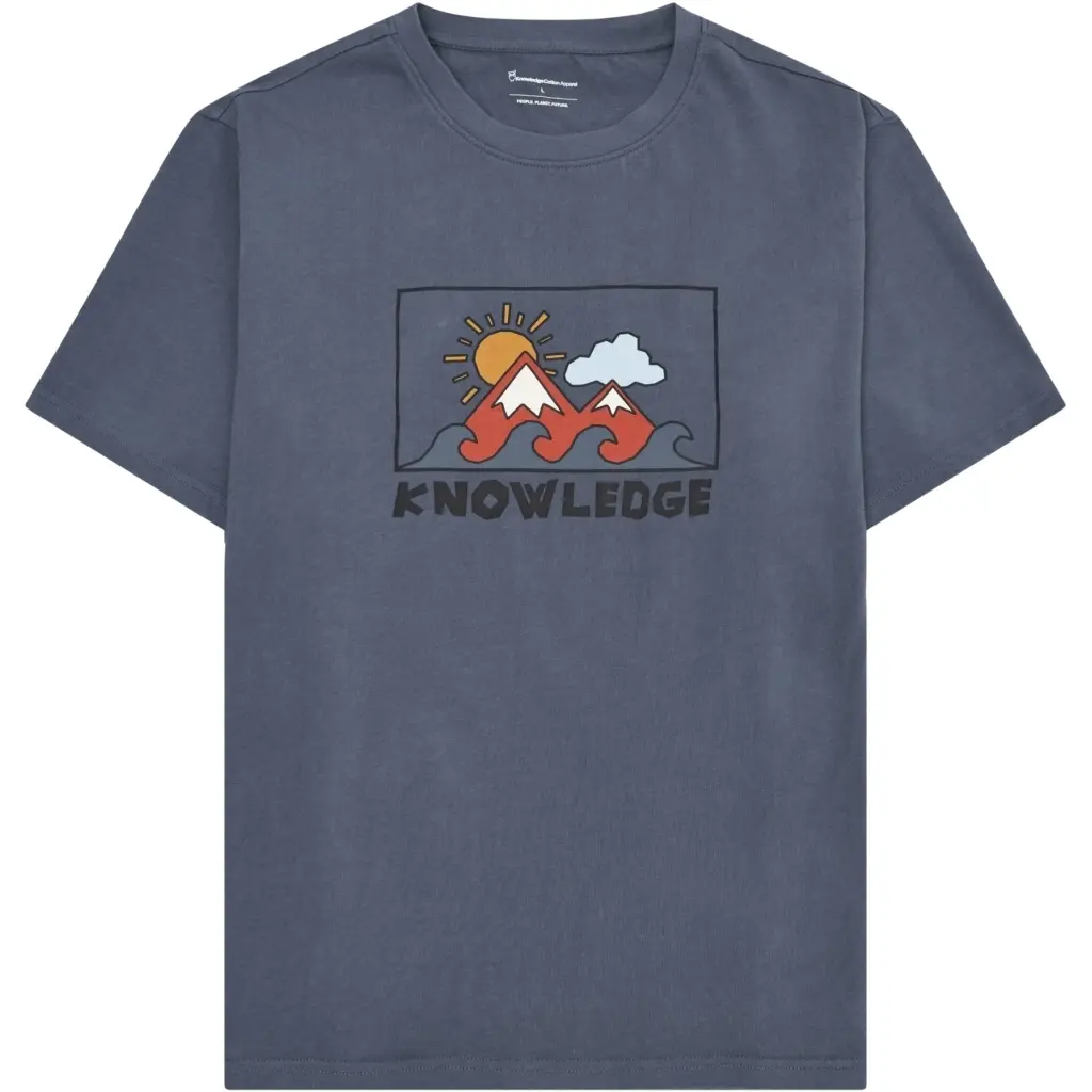 Front Printed T-shirt KnowledgeCotton Apparel
