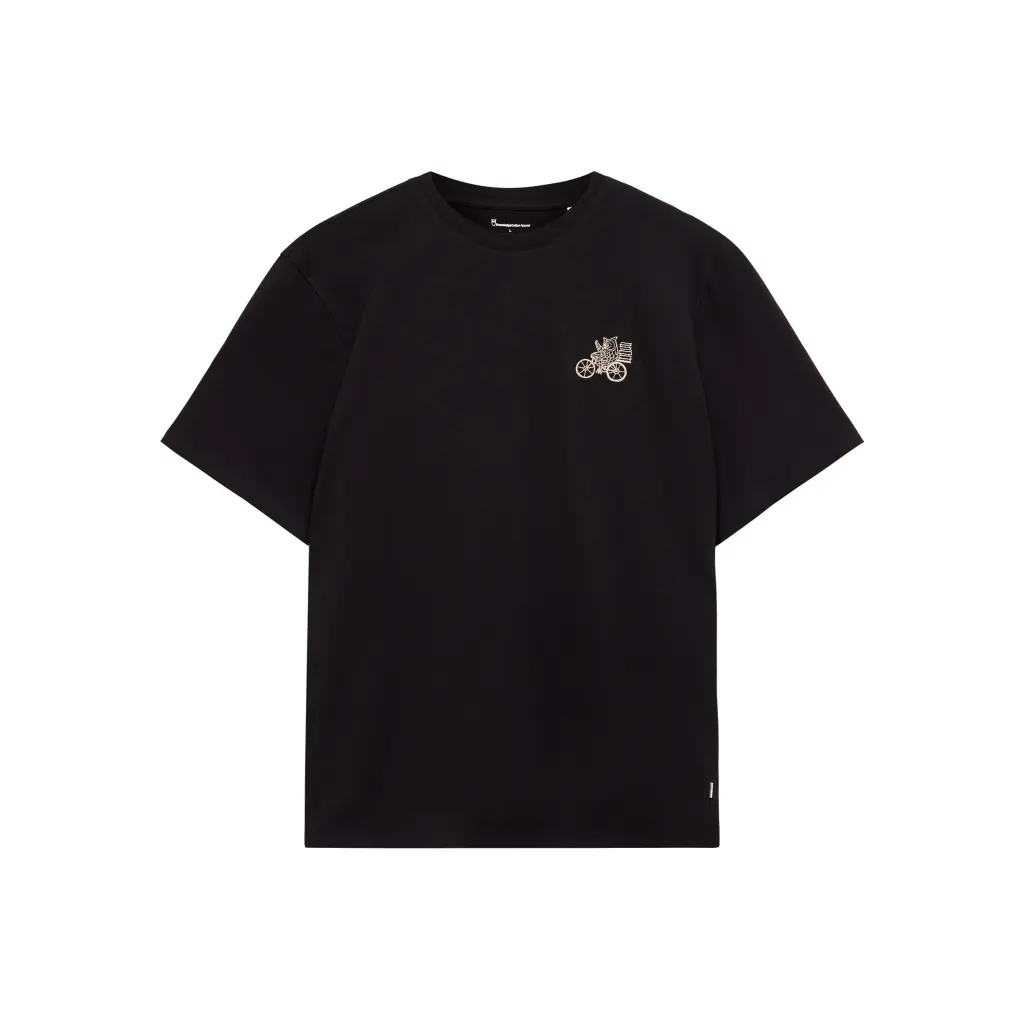 Bio-Baumwollbesticktes T-Shirt KnowledgeCotton Apparel