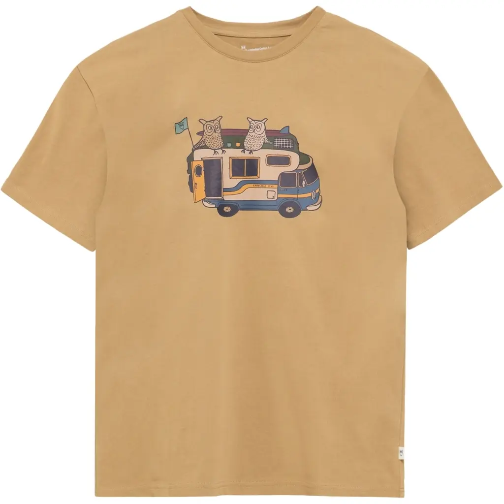 T-Shirt Mit Aufdruck Auf Der Vorderseite Baumwolle KnowledgeCotton Apparel