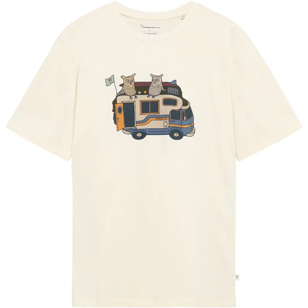 T-Shirt Mit Aufdruck Auf Der Vorderseite Baumwolle KnowledgeCotton Apparel