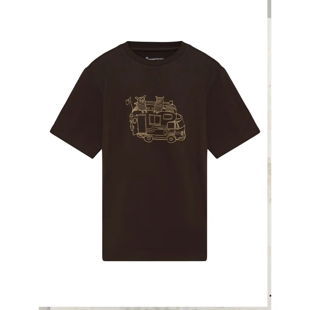 T-Shirt Mit Aufdruck Auf Der Vorderseite Baumwolle KnowledgeCotton Apparel