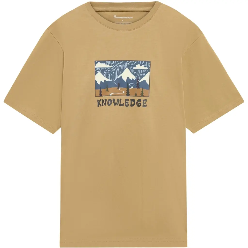 Bio-Baumwolle Front Druck T-Shirt KnowledgeCotton Apparel