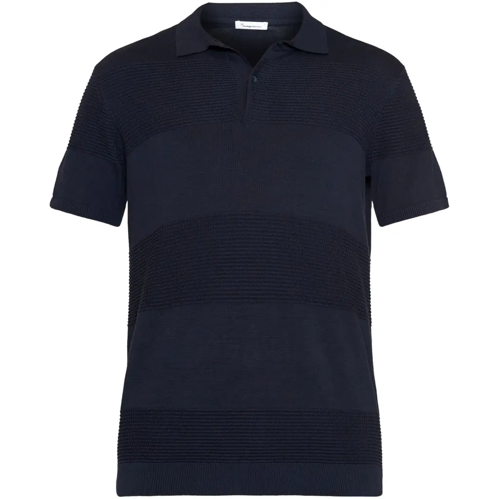 Polo-Shirt aus Mesh KnowledgeCotton Apparel Gots Vegan