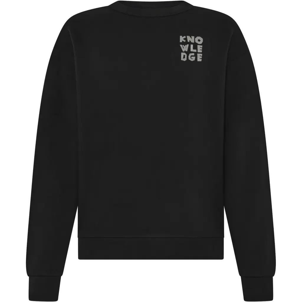 Bedrucktes Sweatshirt mit Rundhalsausschnitt KnowledgeCotton Apparel