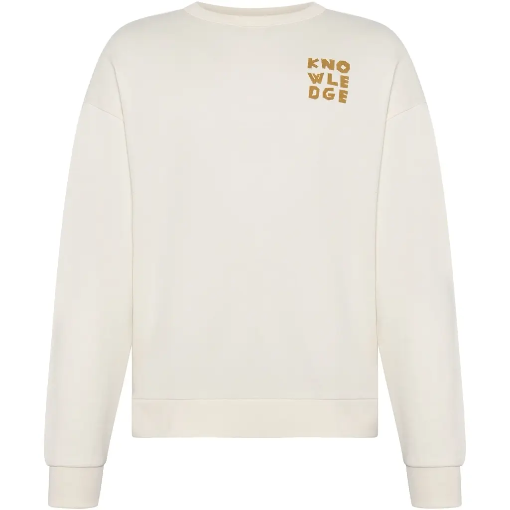 Bedrucktes Sweatshirt mit Rundhalsausschnitt KnowledgeCotton Apparel