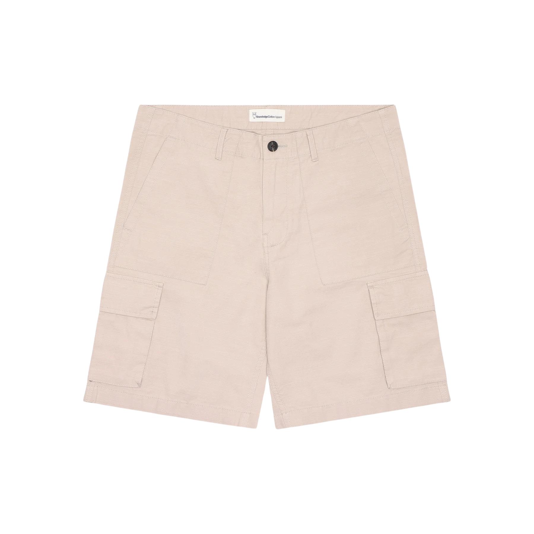 5715356362720 - Kurze Cargo-Hose aus meliertem Stoff Flint - GOTS Vegan