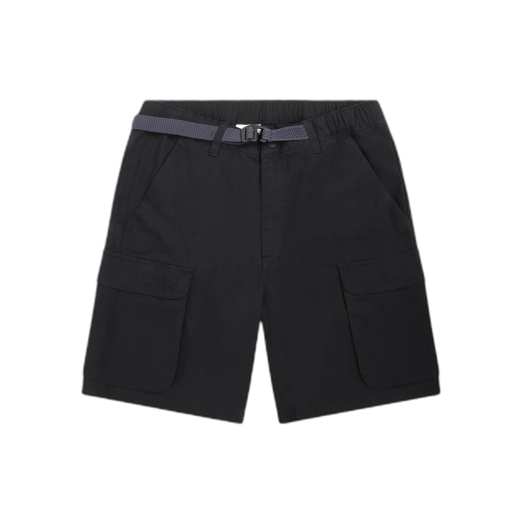5715356363383 - Sergé-Bermudas mit Gürtel Flint Ripstop - GOTS Vegan