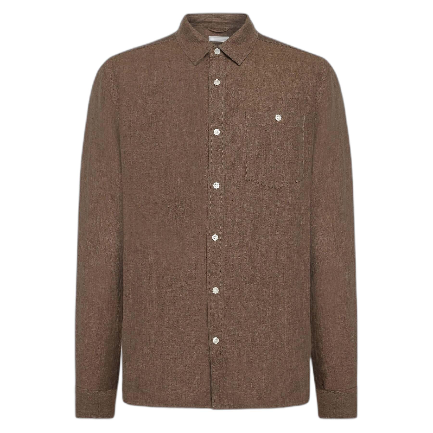 5715356372071 - Langarmhemd aus Leinen KnowledgeCotton Apparel