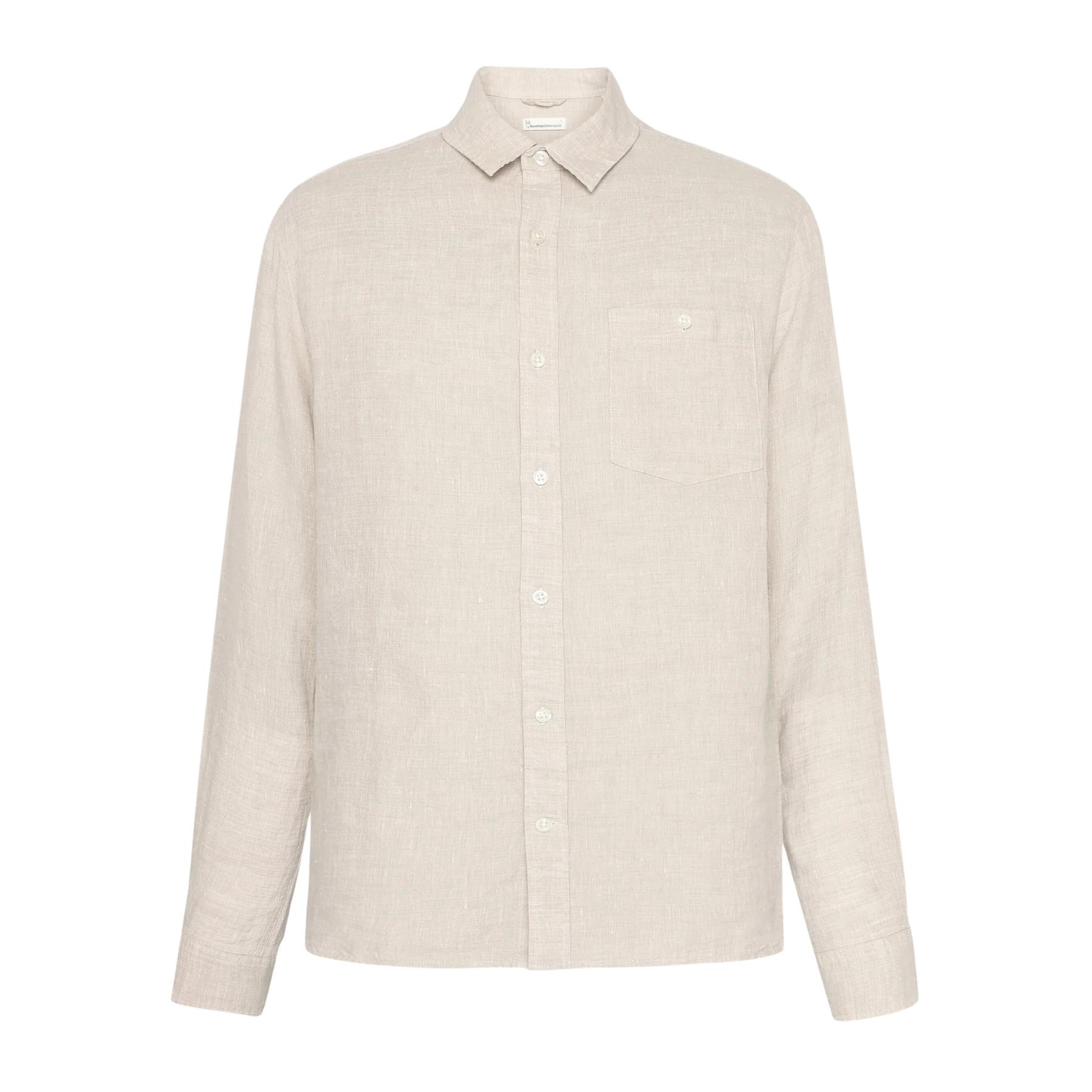5715356271435 - Langarmhemd aus Leinen KnowledgeCotton Apparel