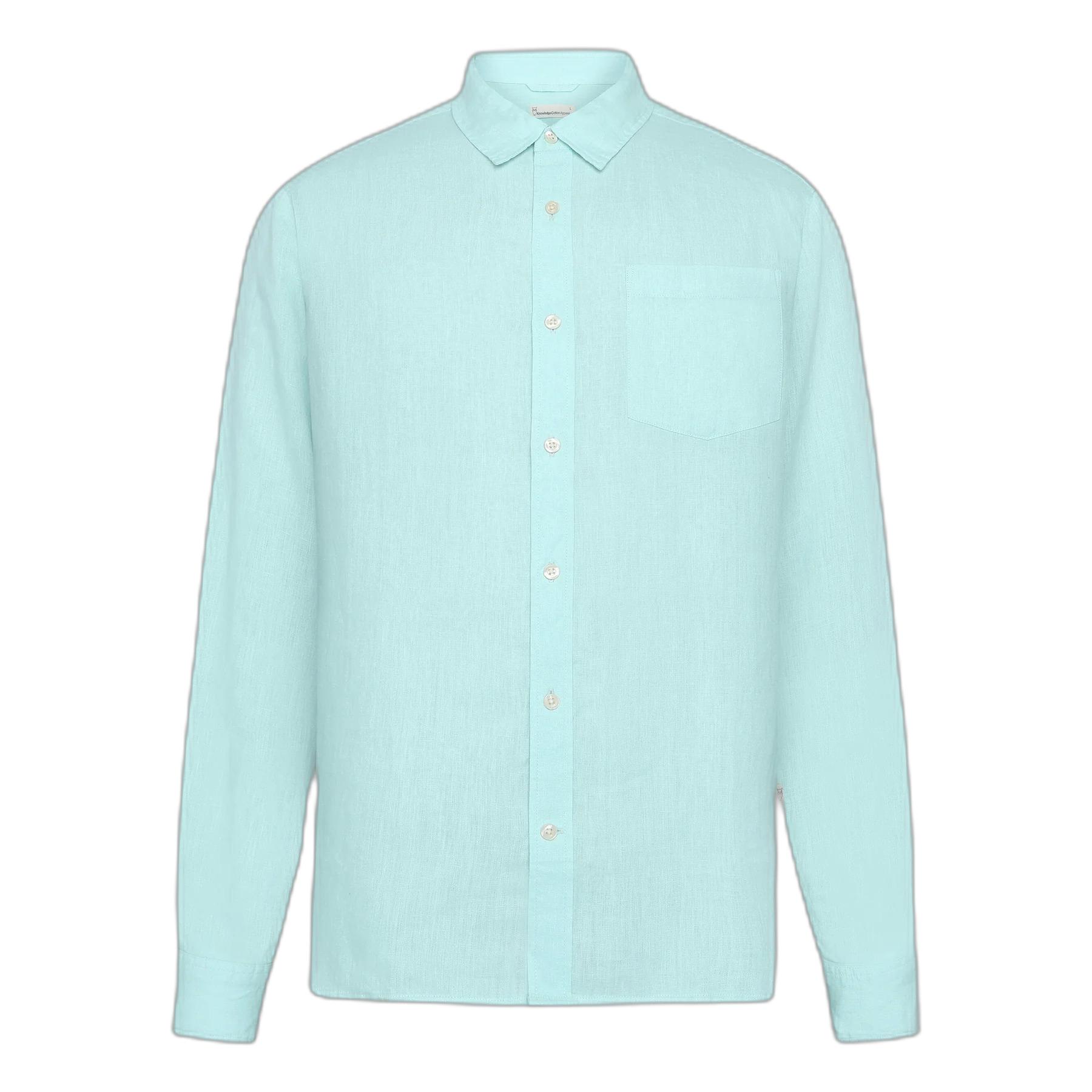 5715356371913 - Langarmhemd aus Leinen KnowledgeCotton Apparel