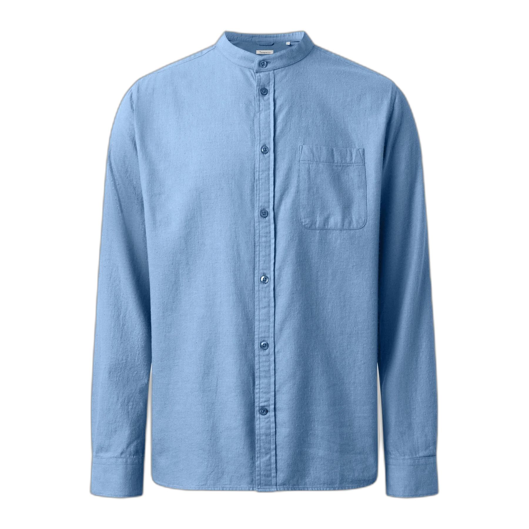 5715356155360 - Flanellhemd mit Stehkragen und langen Ärmeln GOTS