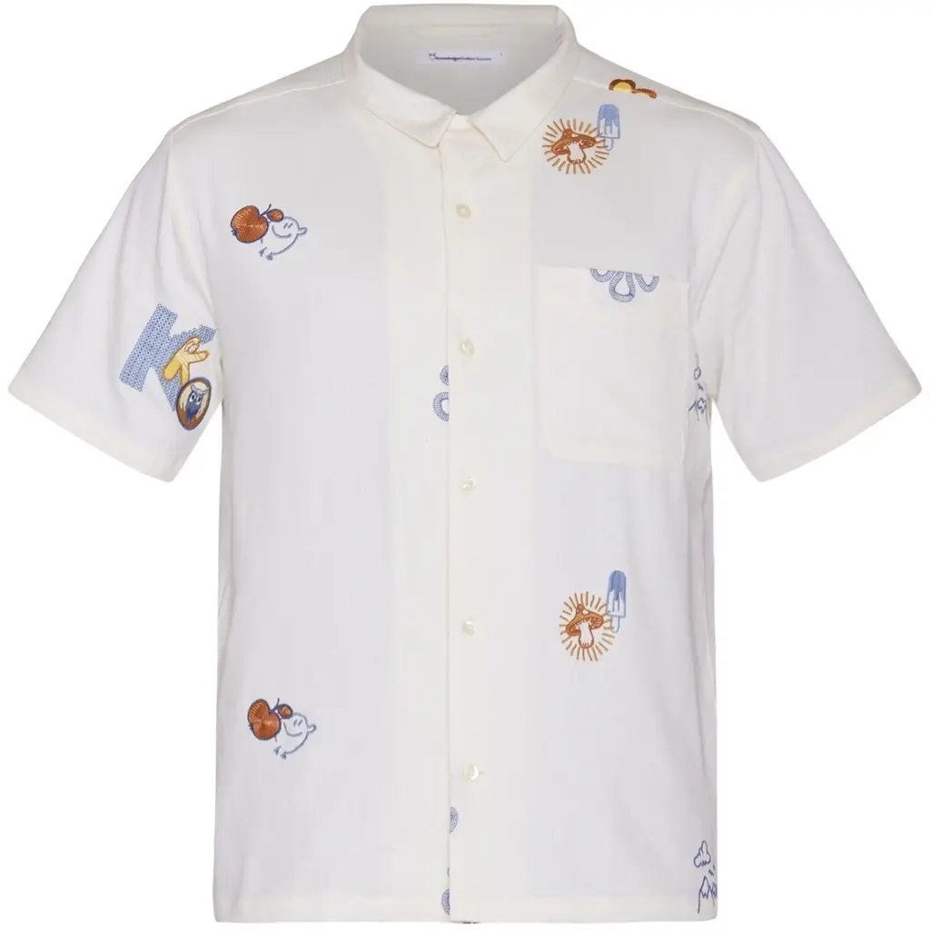 Bedrucktes Hemd KnowledgeCotton Apparel Box fit