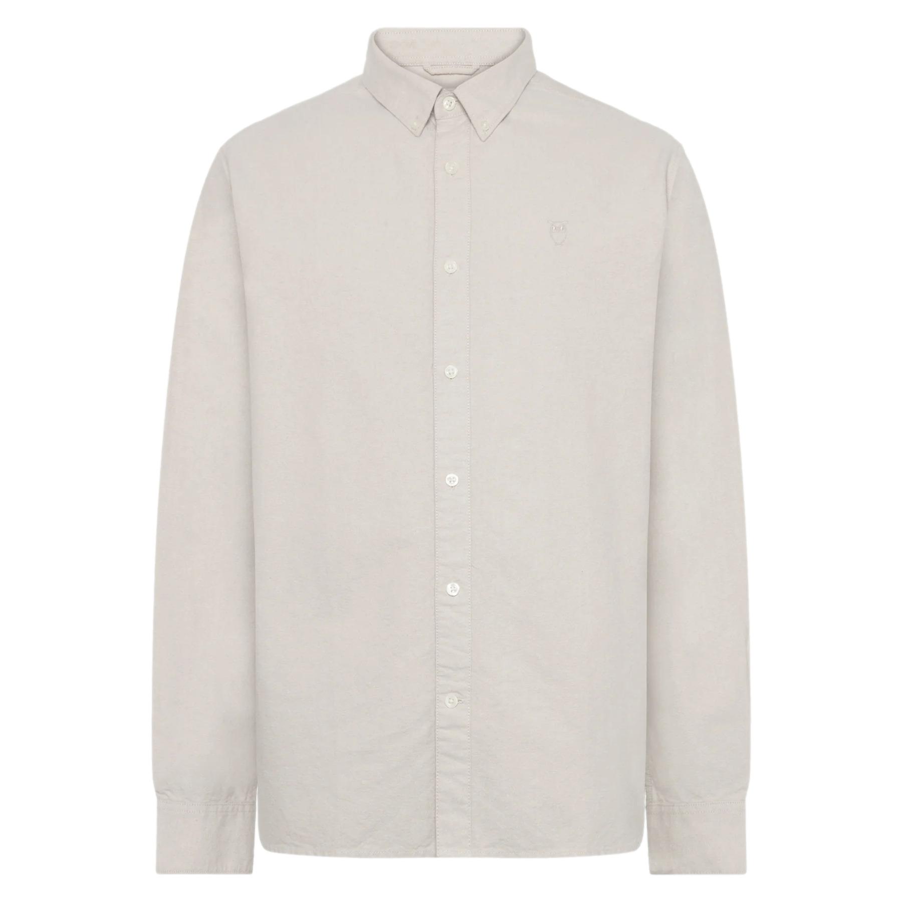 Camicia KnowledgeCotton Apparel Harald Small Owl Oxford - GOTS/Vegan