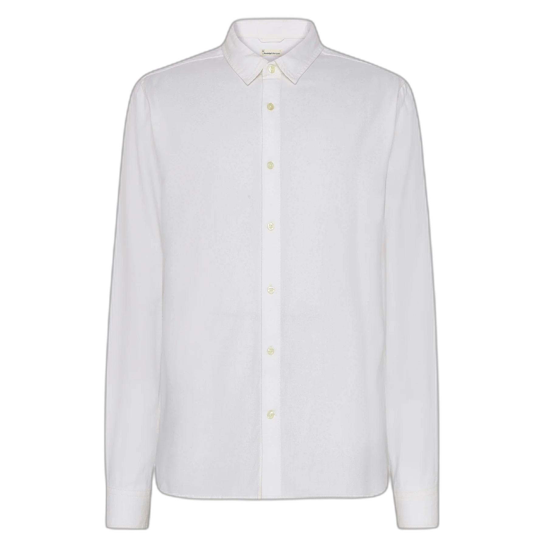 5715356373313 - Leichte Twill-Hemd mit langen Ärmeln KnowledgeCotton Apparel