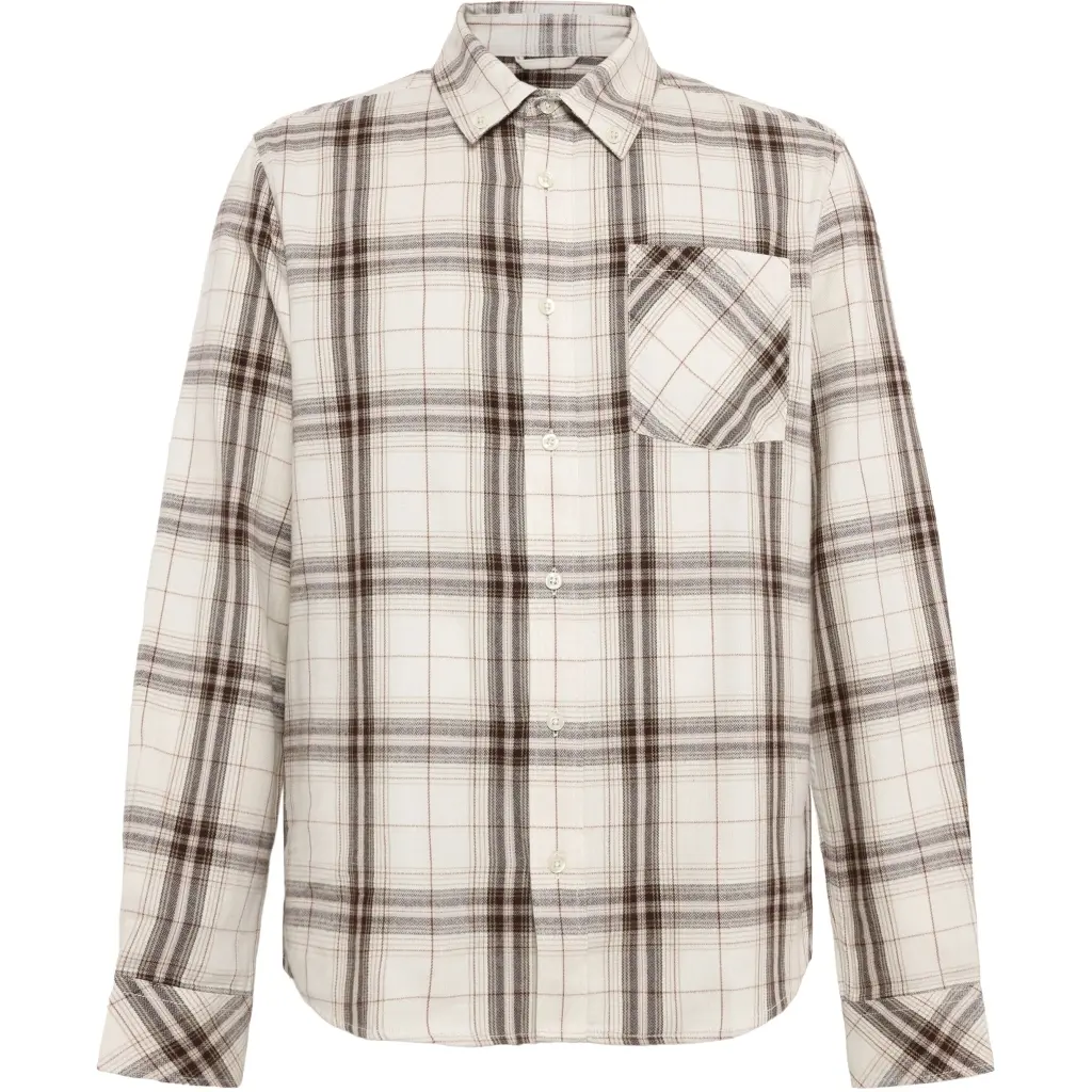 Flanellhemd KnowledgeCotton Apparel Dune