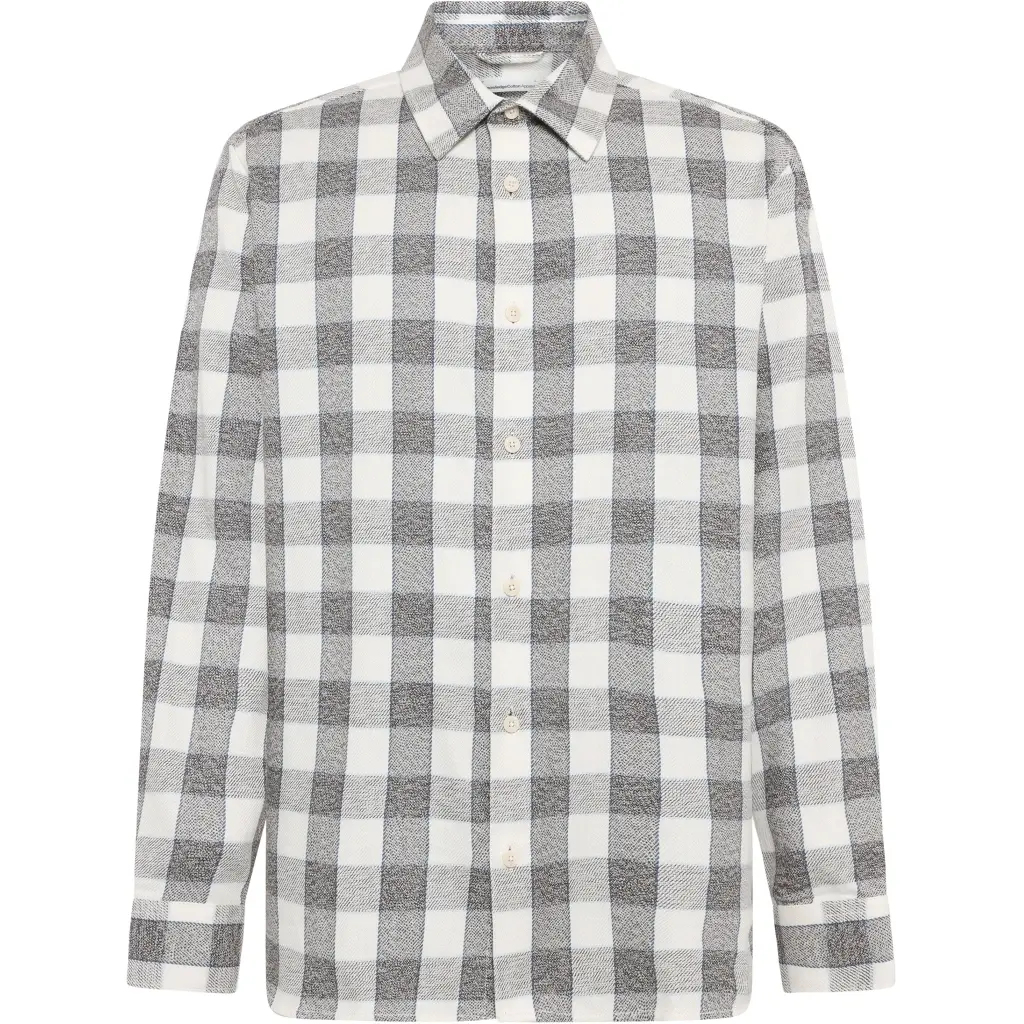 Langarmhemd aus Flanell KnowledgeCotton Apparel Loose GOTS/Vegan