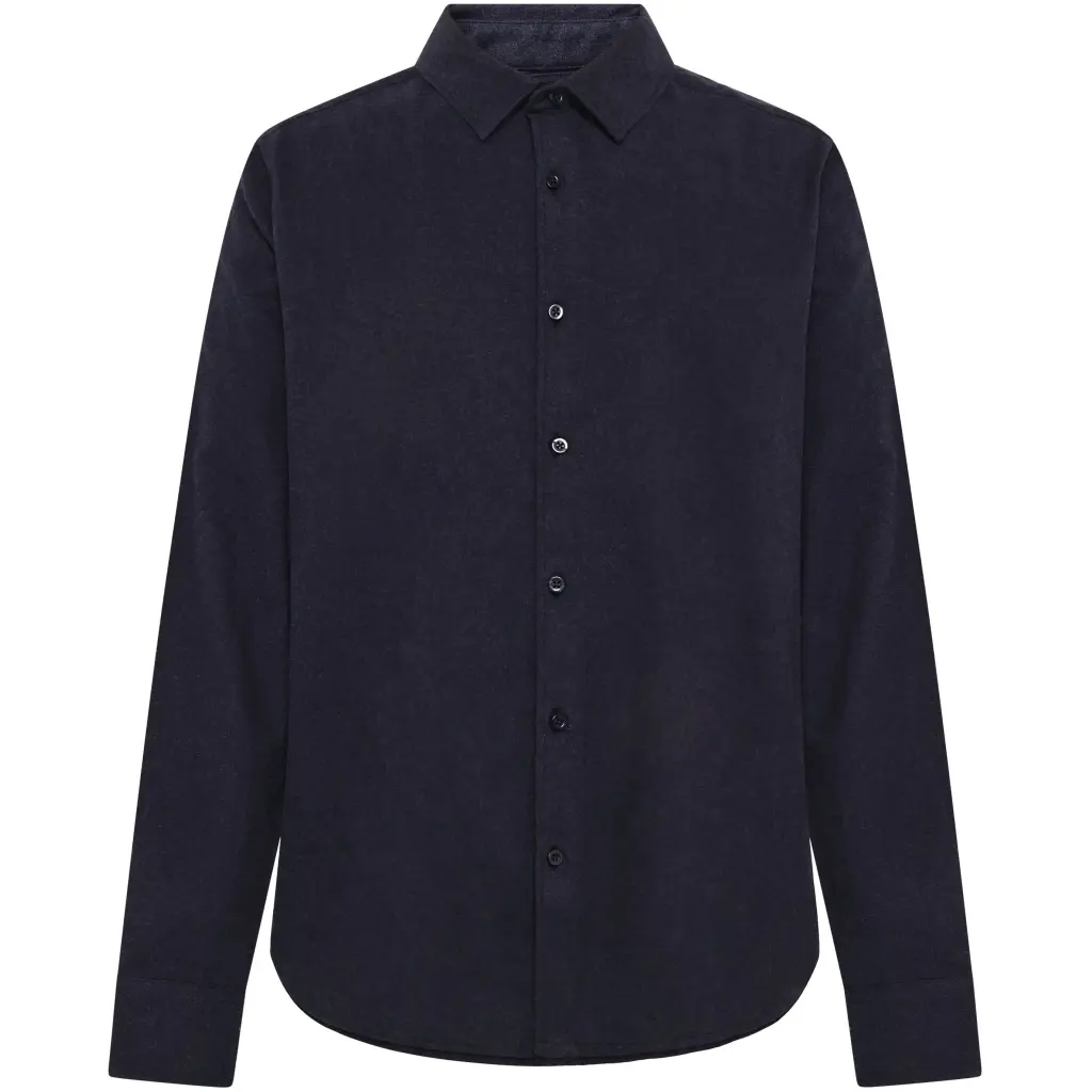 Langarmhemd aus Flanell KnowledgeCotton Apparel Dune