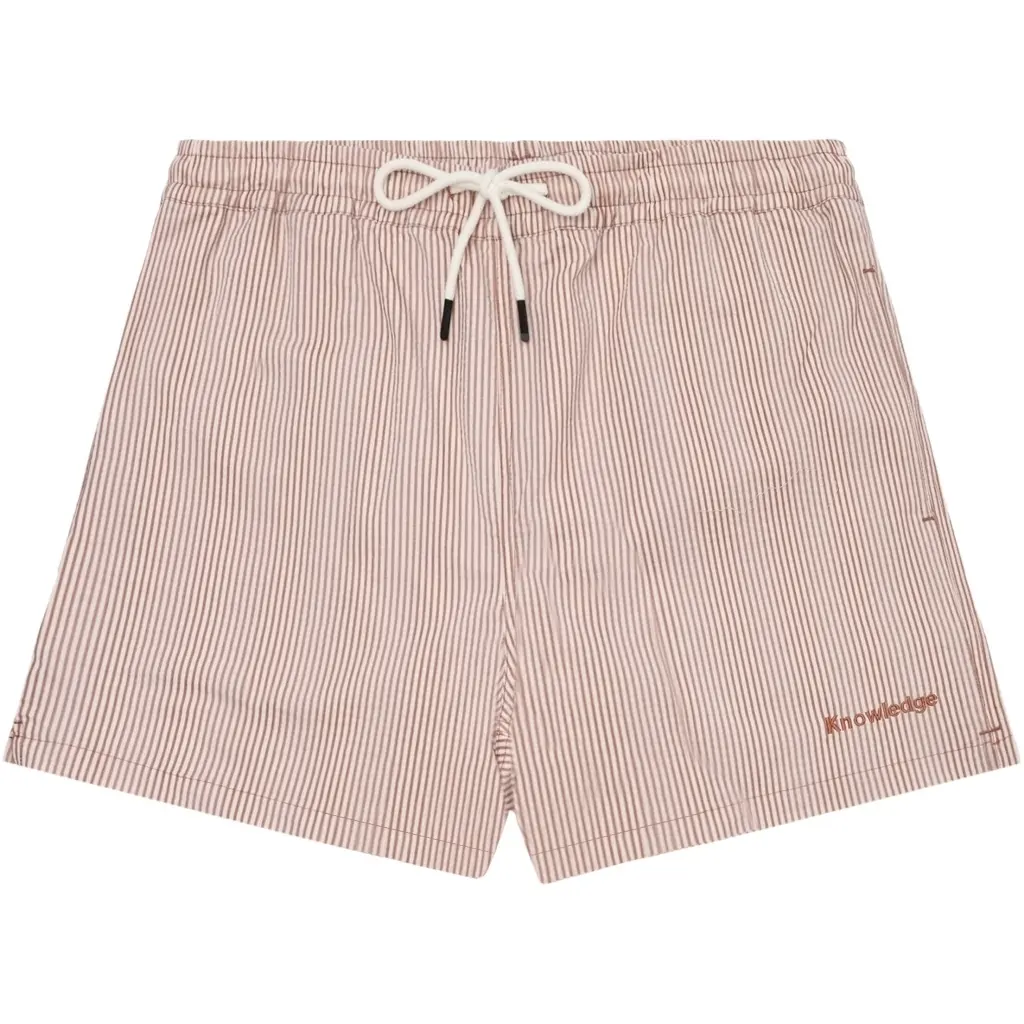 Knowledgecotton Apparel Men's Vert Swim Shorts Seersucker