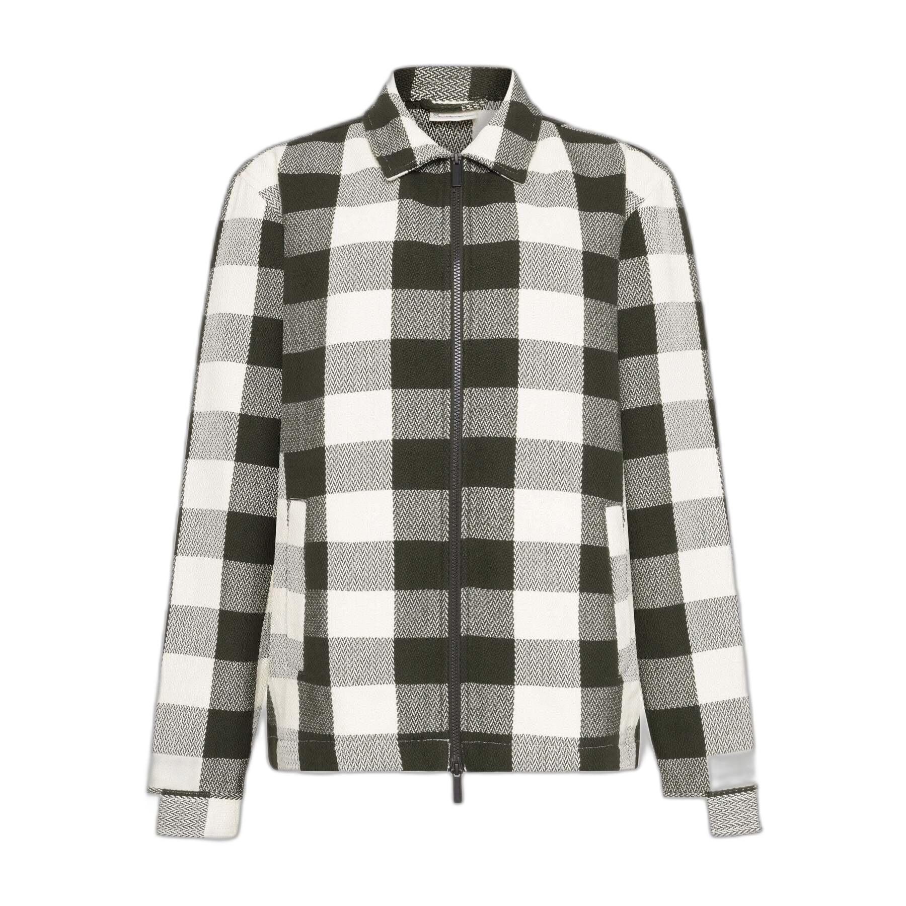 5715356431938 - Flanellhemd mit Karomuster und Reißverschluss aus Baumwolle - GOTS