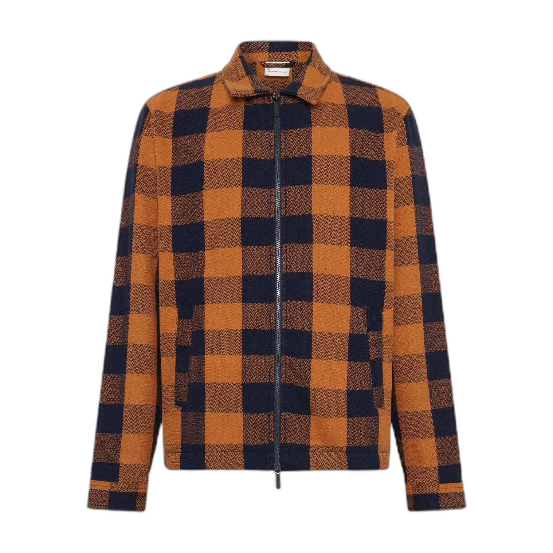 5715356431907 - Flanellhemd mit Karomuster und Reißverschluss aus Baumwolle - GOTS