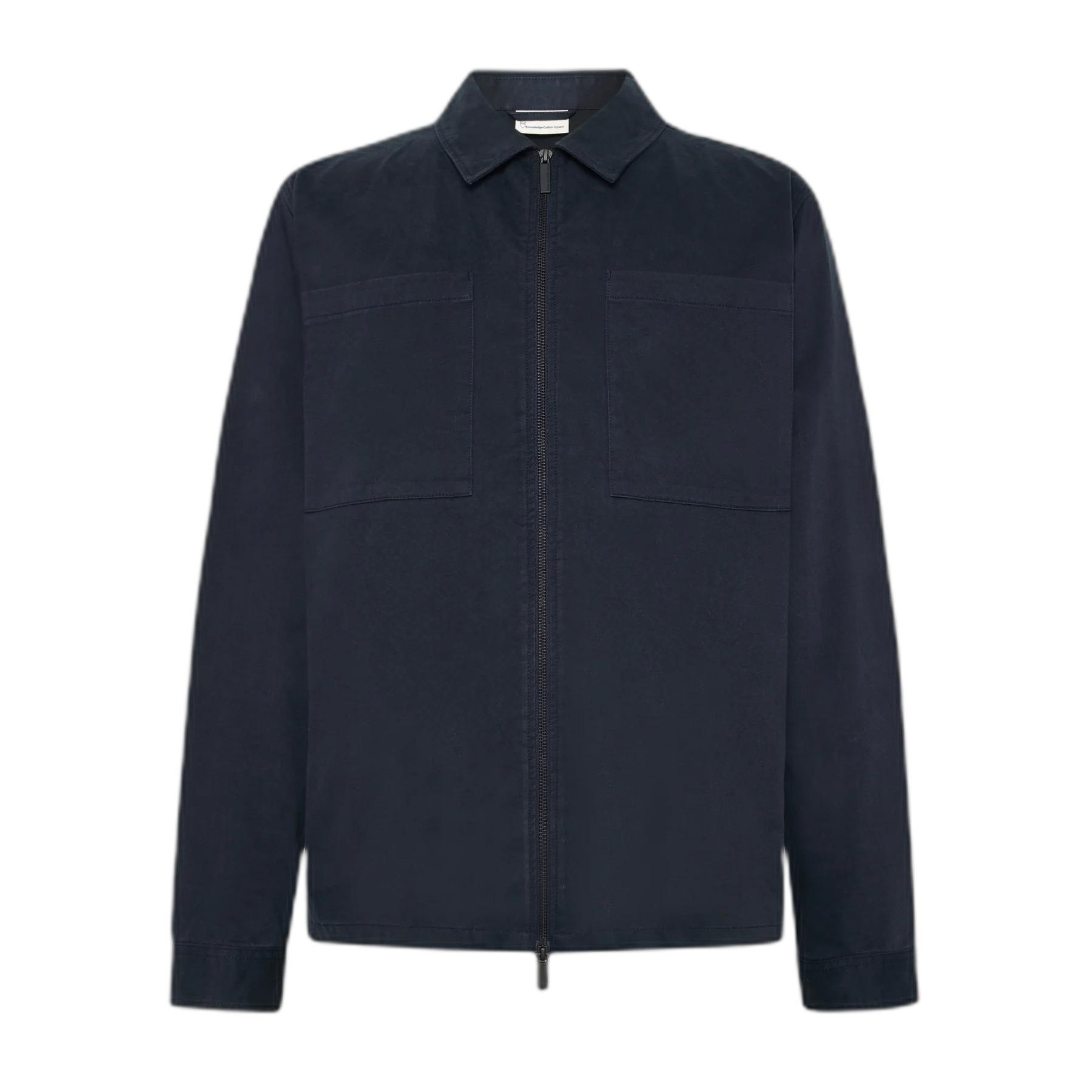 5715356432317 - Langarm-zipper Überhemd KnowledgeCotton Apparel