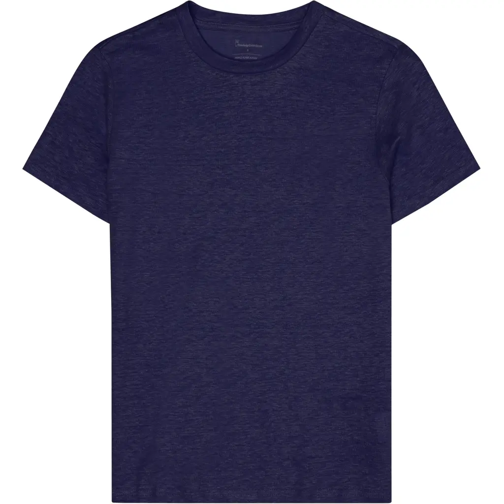Knowledgecotton Apparel Women's Bleu T-Shirt Linen