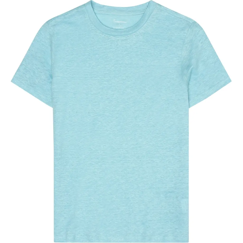 Knowledgecotton Apparel Women's Bleu T-Shirt Linen