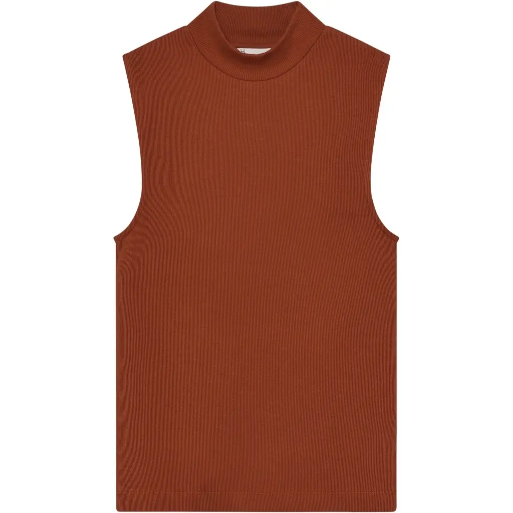 Tanktop mit Stehkragen, Damen KnowledgeCotton Apparel