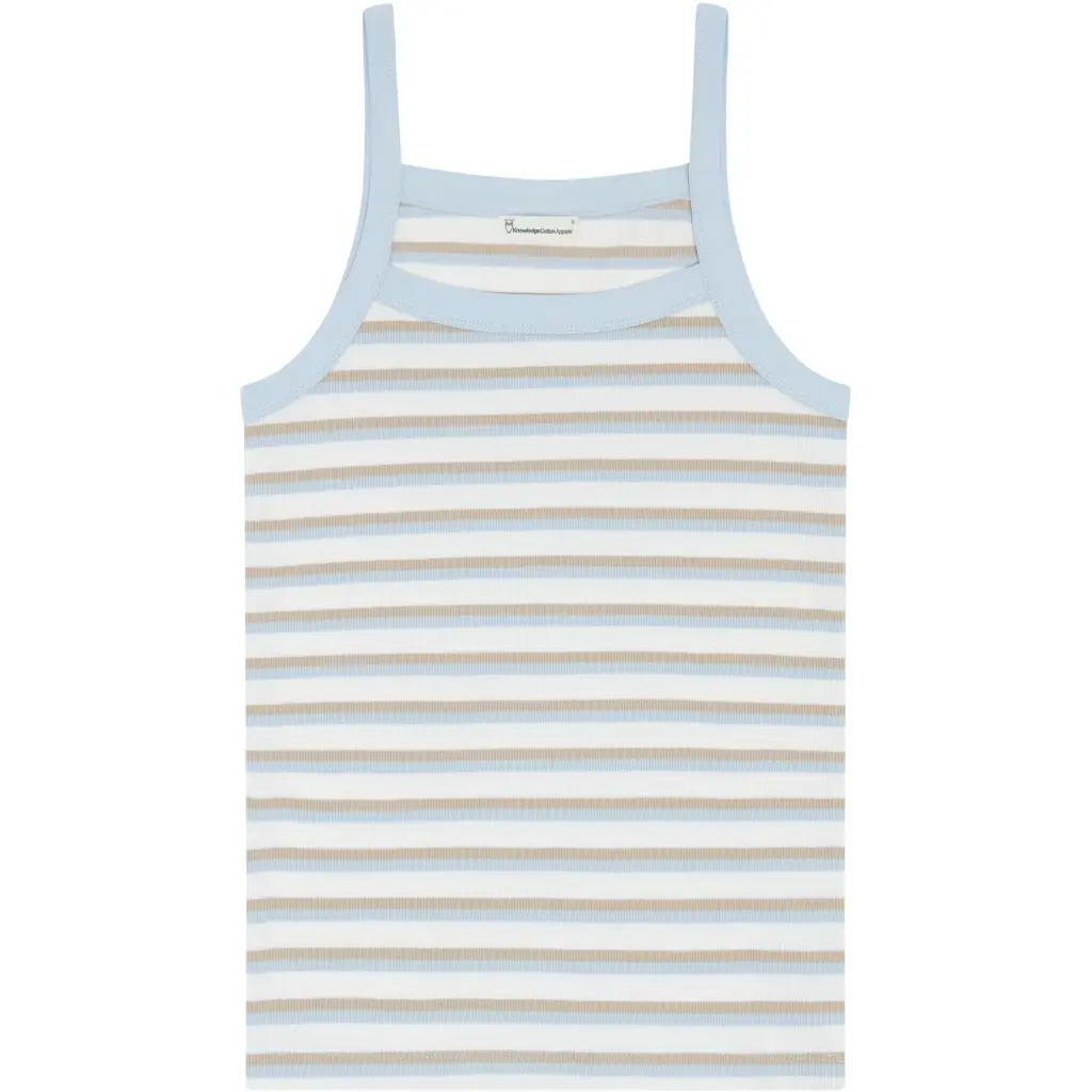 Top a spalline rigate per donna