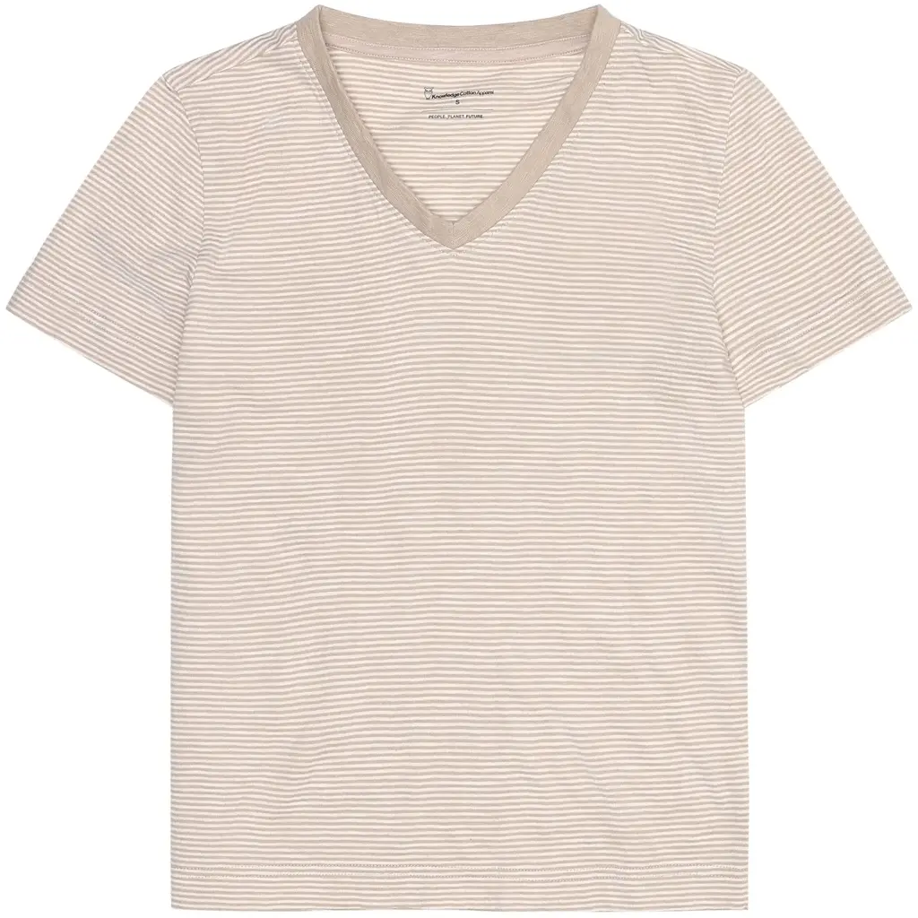 T-shirt da donna con scollo a V  Gots/Vegan