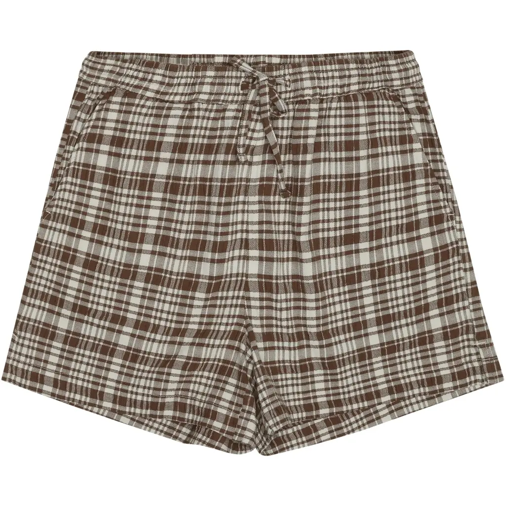 Short Donna  Posey Check Seersucker GOTS/Vegan
