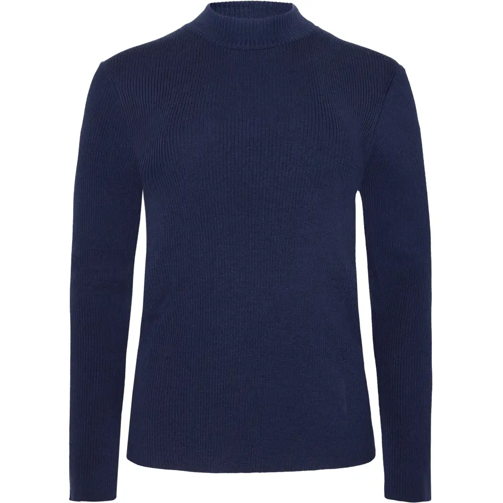 T-shirt a maniche lunghe a coste donna