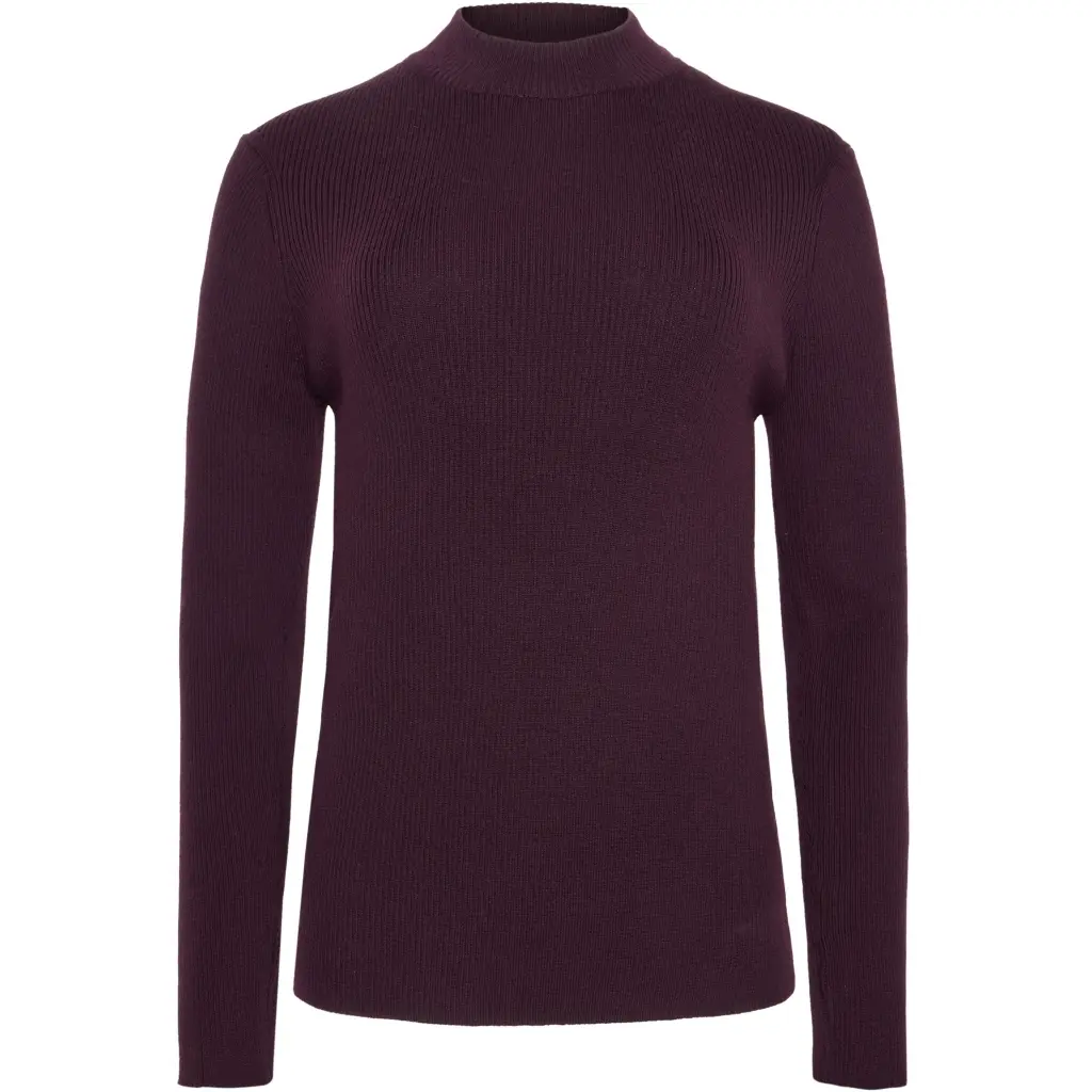 T-shirt a maniche lunghe a coste donna
