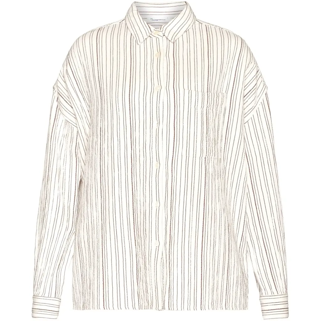 Camicia da donna a maniche lunghe  Gots/Vegan stripe