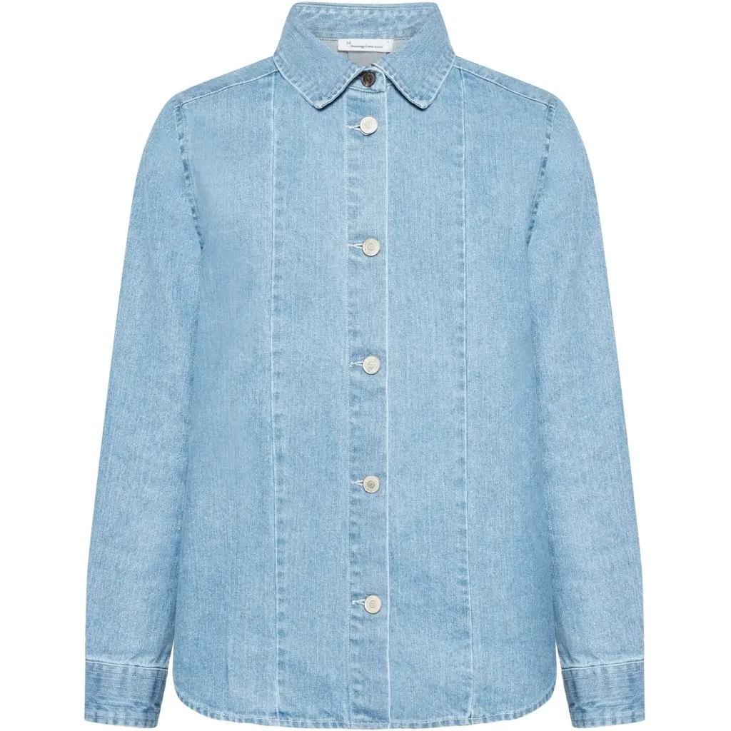Camicia donna in denim a maniche lunghe  GOTS/Vegan