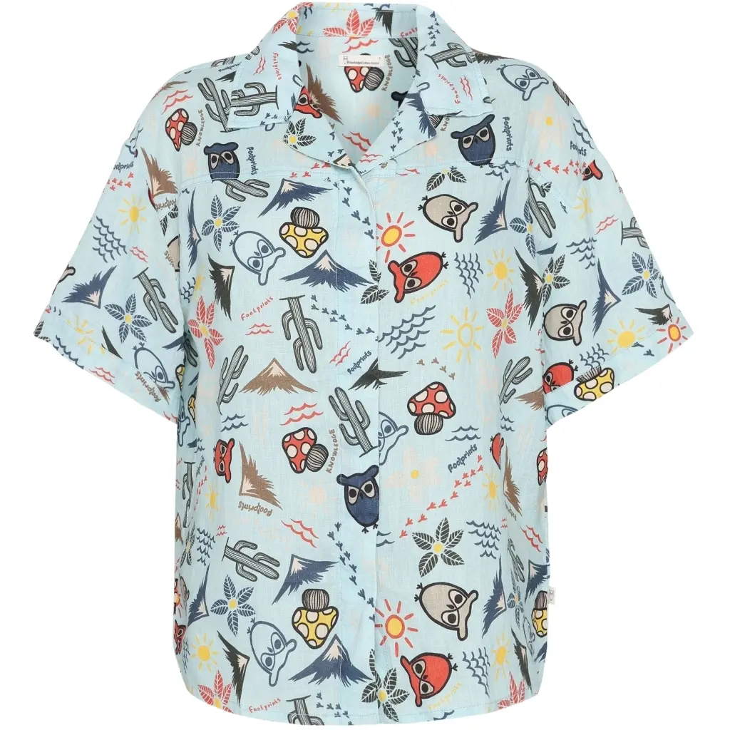 Camicia da donna  Owl Cactus AOP GOTS/Vegam