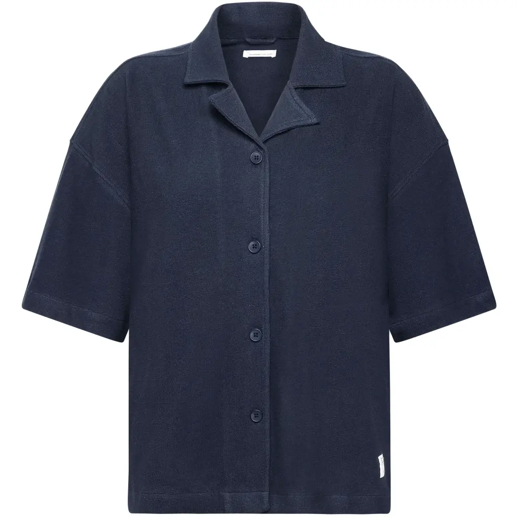 Bouclé-Bluse Damen KnowledgeCotton Apparel