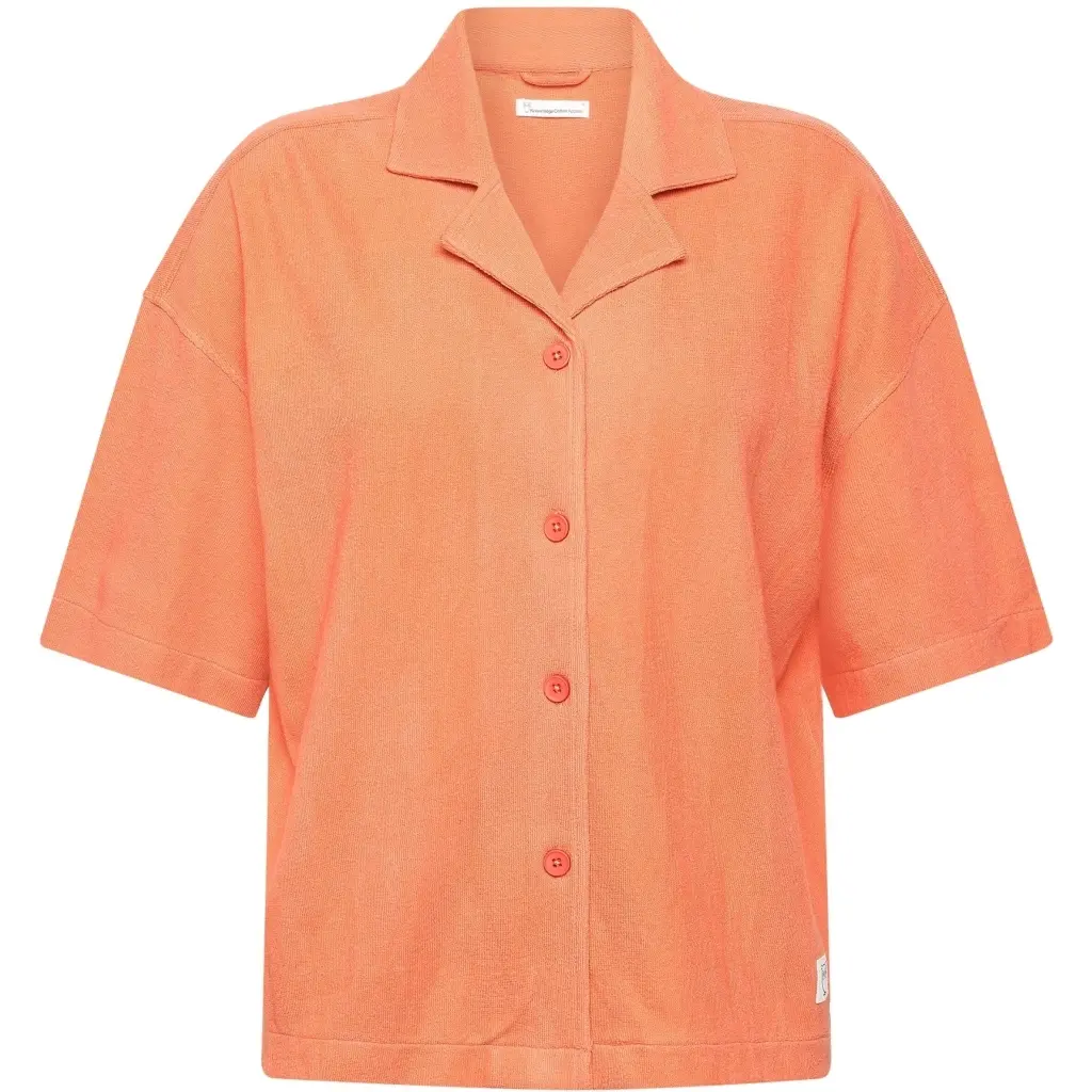Bouclé-Bluse Damen KnowledgeCotton Apparel