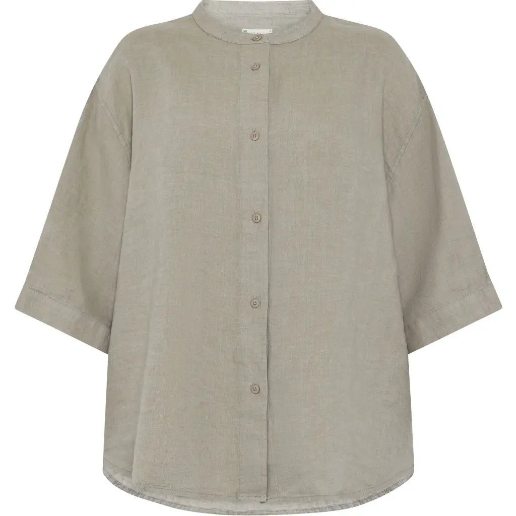 Damenbluse KnowledgeCotton Apparel Organic Linen GOTS/Vegan