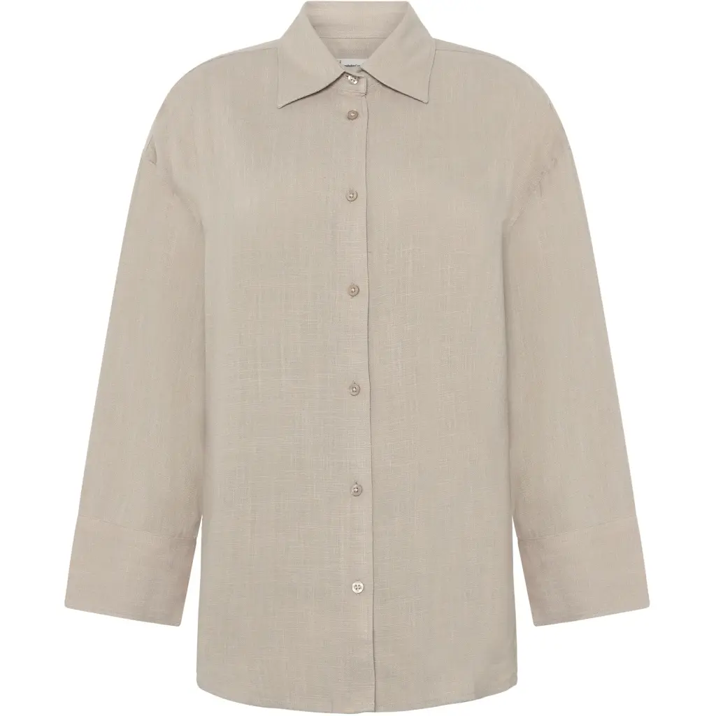 Leinen Casual Bluse Damen KnowledgeCotton Apparel