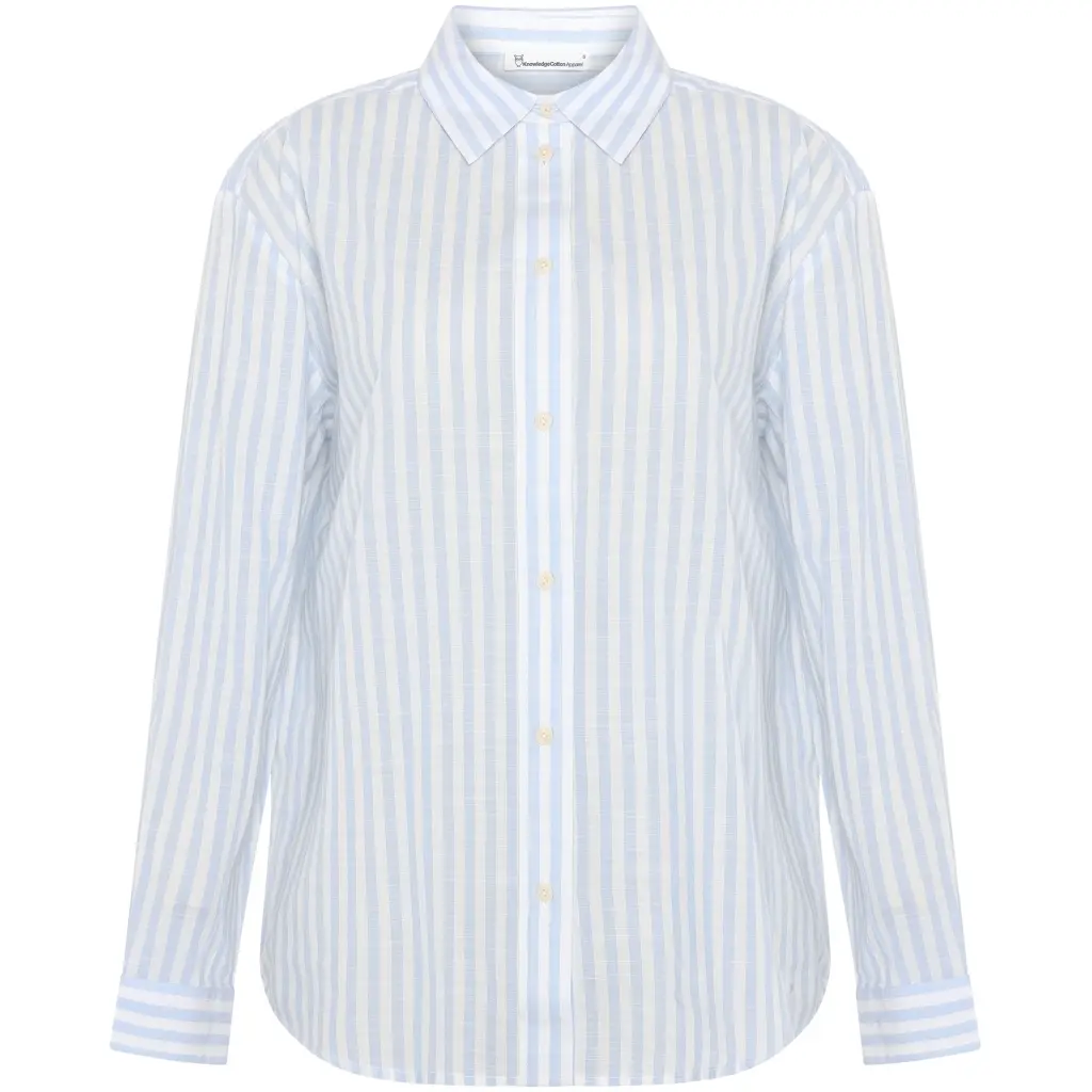 Damenhemd KnowledgeCotton Apparel Loose Stripe