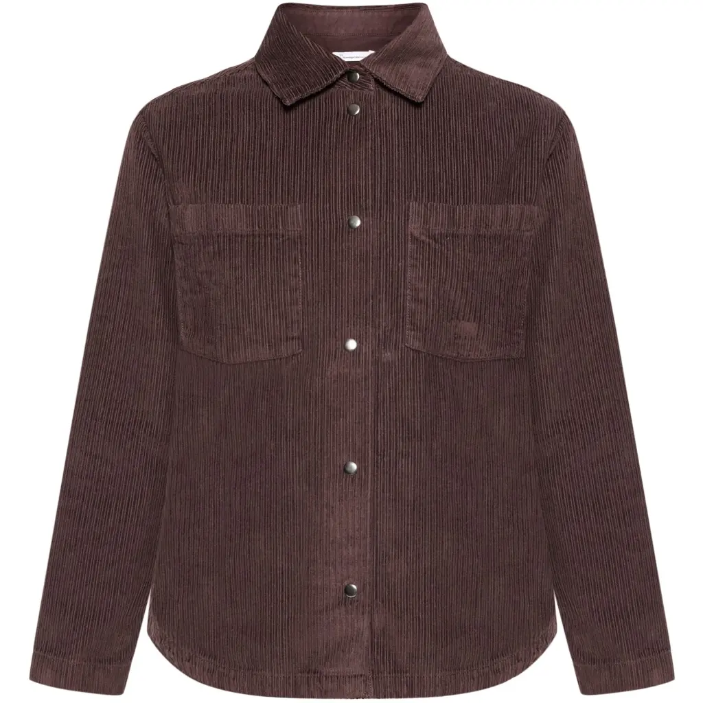 Surchemise Manches Longues Femme KnowledgeCotton Apparel Irregular Corduroy