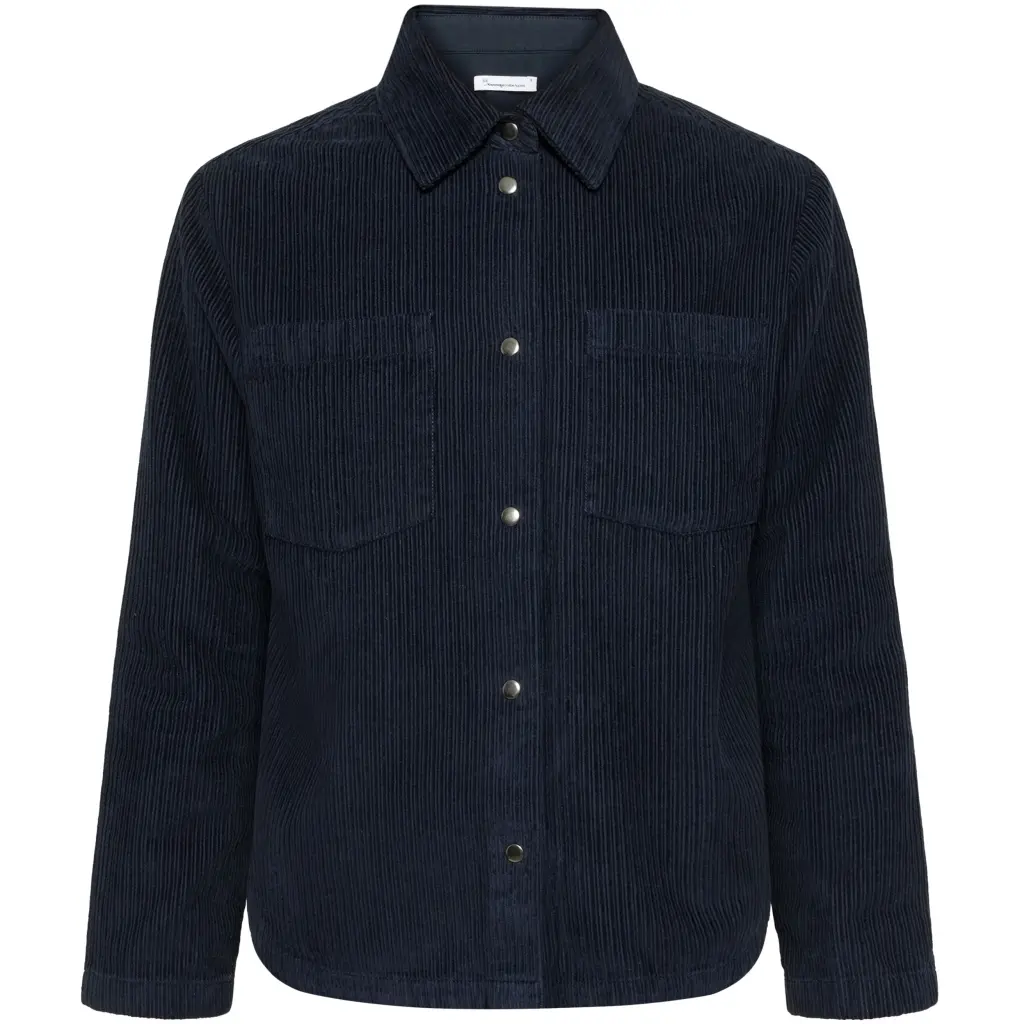 Surchemise Manches Longues Femme KnowledgeCotton Apparel Irregular Corduroy