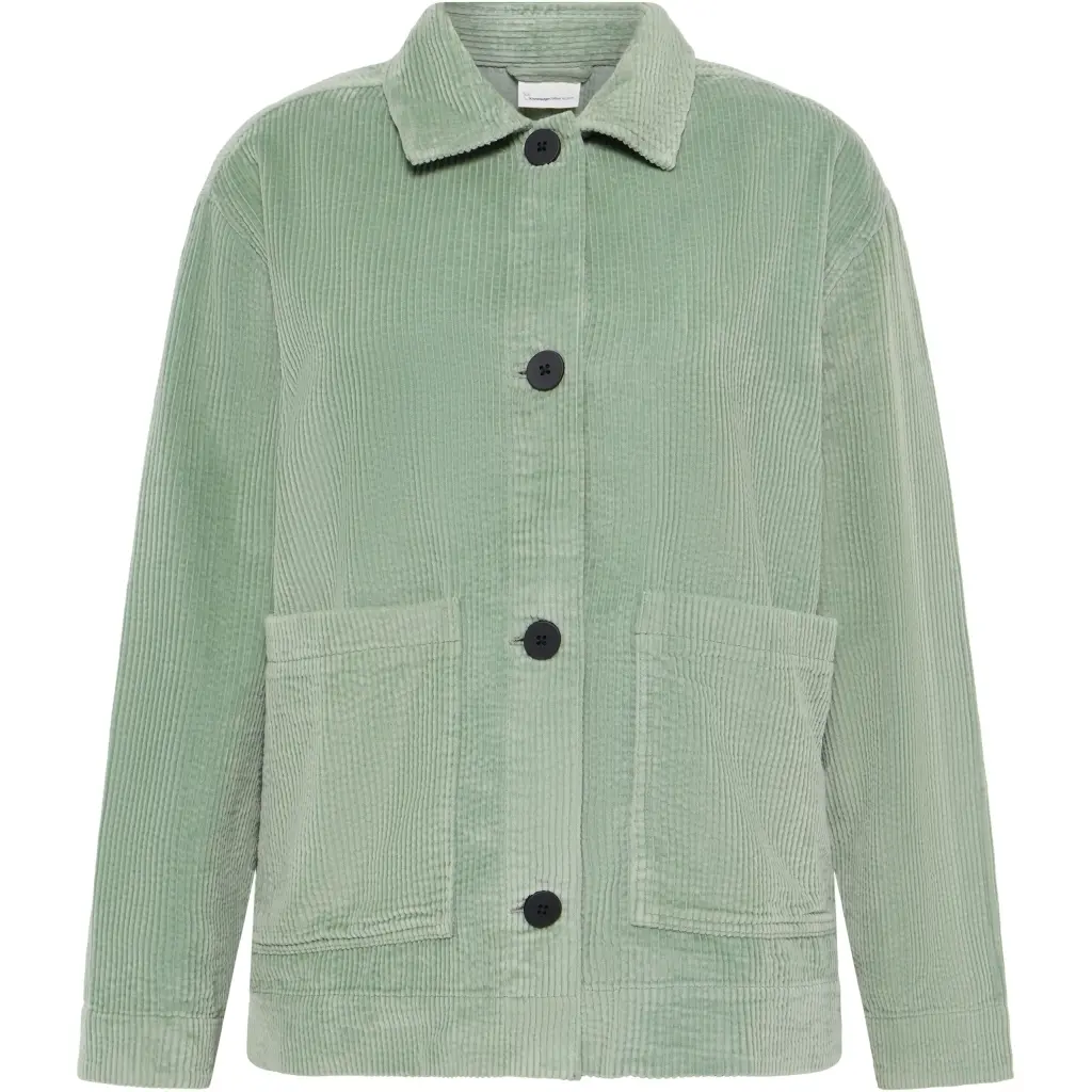Corduroy Cotton Overshirt Damen KnowledgeCotton Apparel