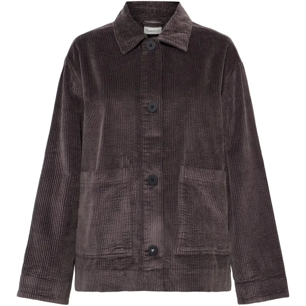 Corduroy Cotton Overshirt Damen KnowledgeCotton Apparel