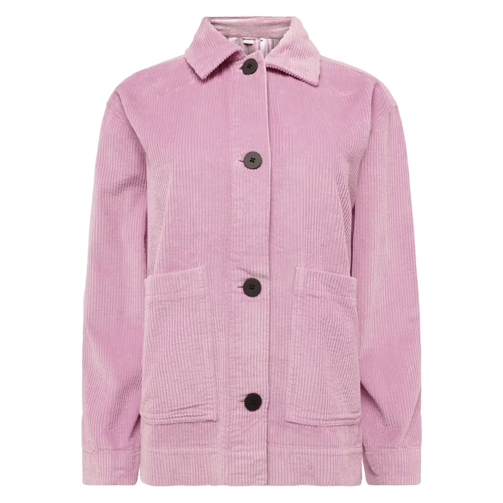 Corduroy Cotton Overshirt Damen KnowledgeCotton Apparel