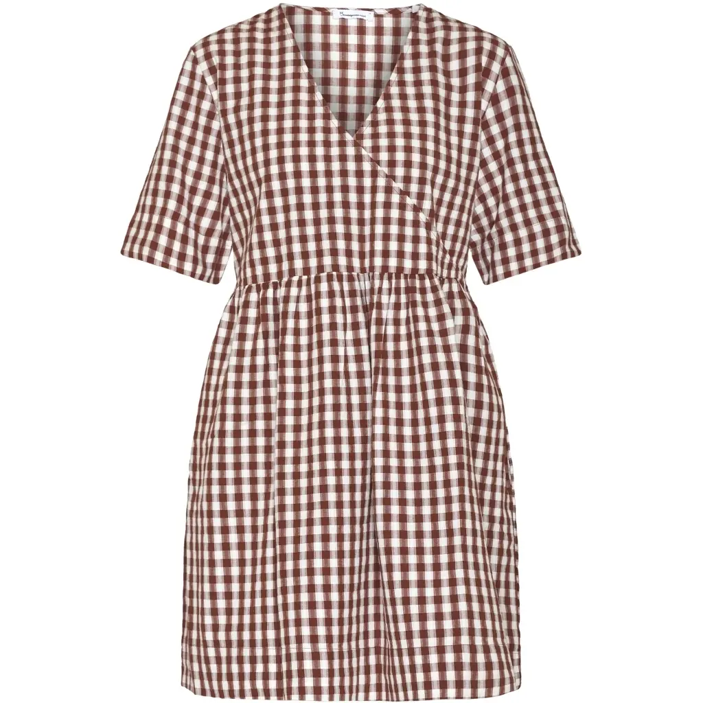 Kariertes Kleid, Damen KnowledgeCotton Apparel