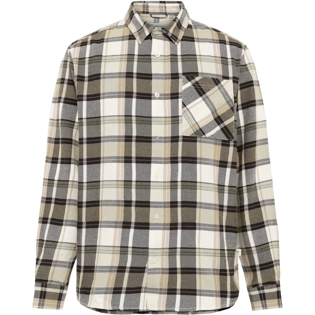 Flanellhemd KnowledgeCotton Apparel Dune