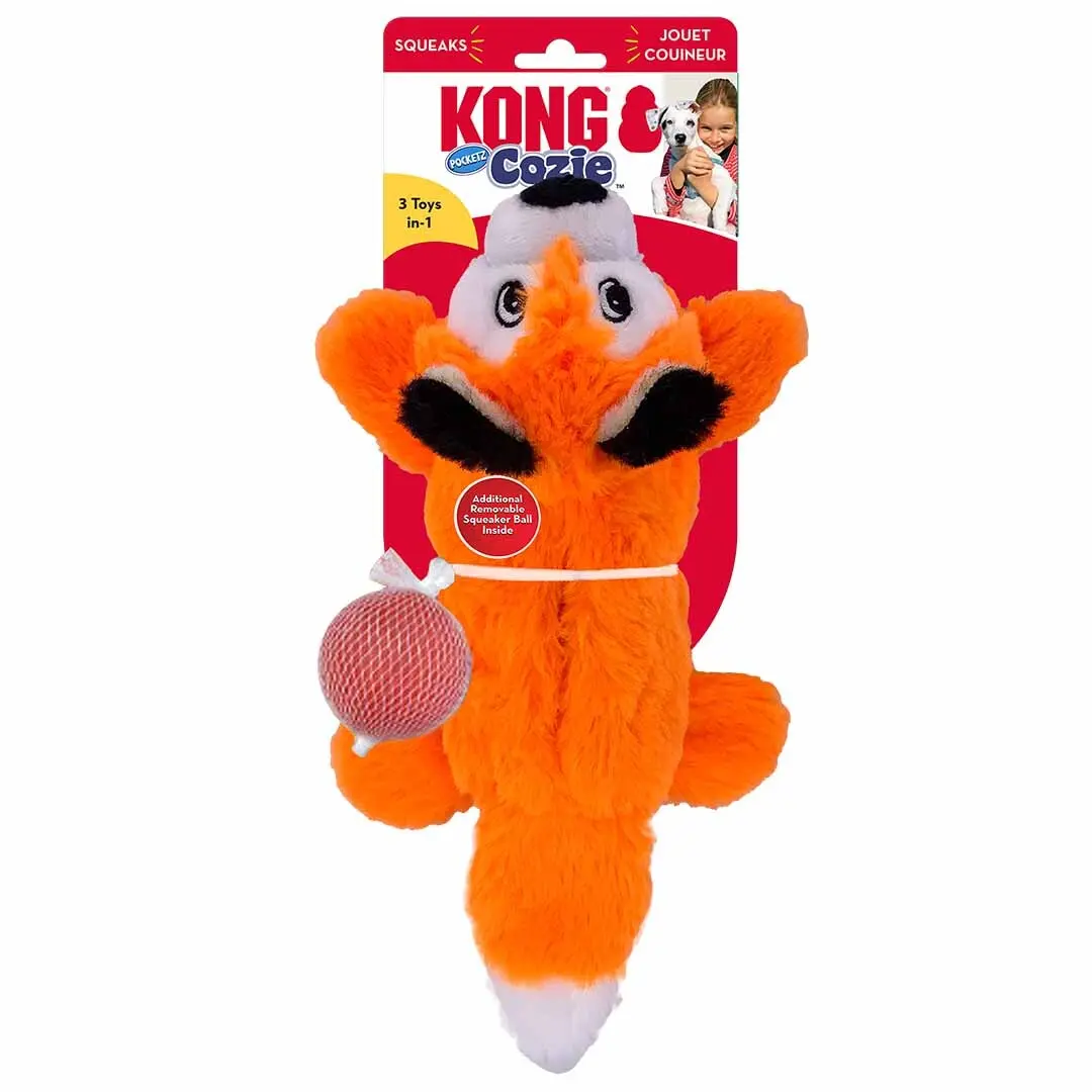 Peluche pour chien Kong Cozie Pocketz
