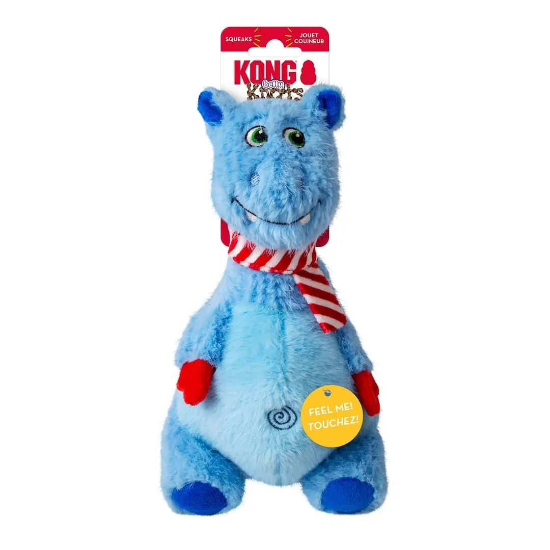 Peluche pour chien Kong Holiday Knots Belly Hippo